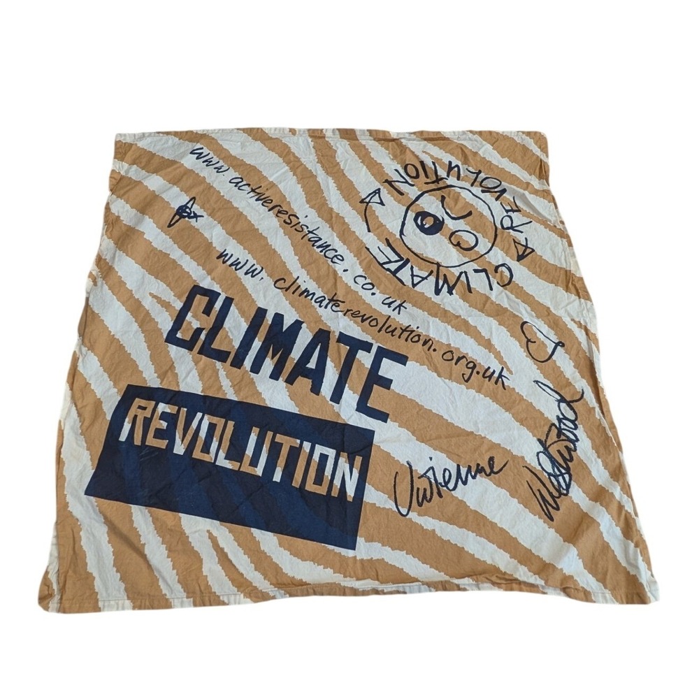 Vivienne Westwood x Lush Climate Revolution Organic Cotton Not-Wrap Scarf Rare